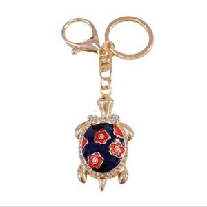Turtle 🐢 Rhinestone Keychain